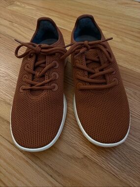 Allbirds Women's Tree Runner shoes in Rustic Orange, size 10